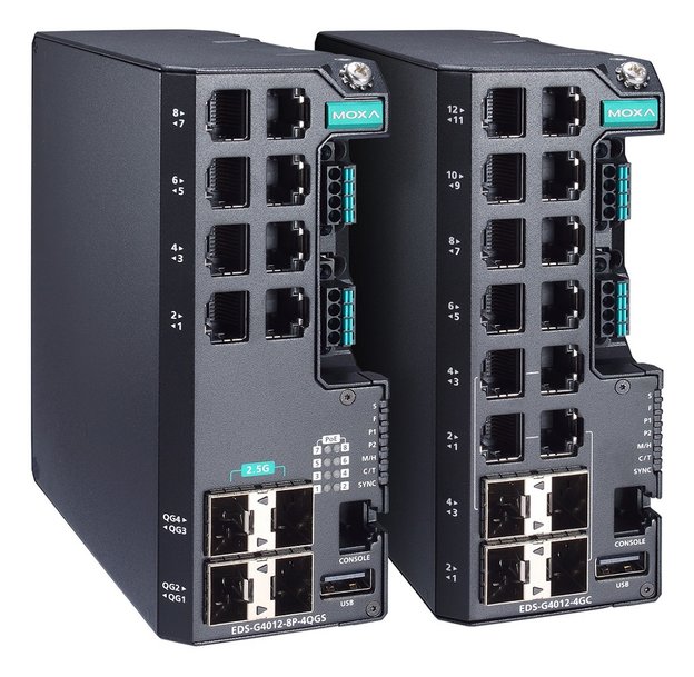 New Moxa EDS-4000 and G4000 series of Industrial Ethernet Switches are now available from Impulse Embedded